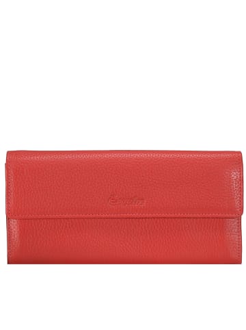 Esquire Primavera Geldbörse I Leder 18 cm in rot