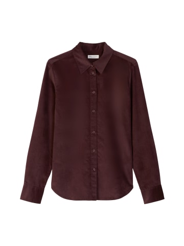 Marc O'Polo Samtbluse fitted in Black Cherry
