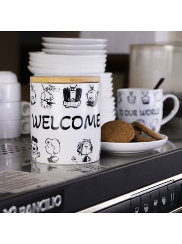 Geda Labels Vorratsdose Peanuts Comic Edition in Weiß - 550 ml