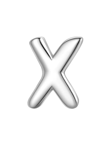 Glanzstücke München Ohrringe Piercing Buchstabe X aus Sterling Silber in silber