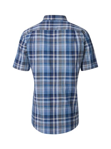 Redmond Freizeithemd Kurzarm in Blau