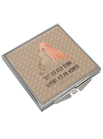 Mr. & Mrs. Panda Klappbarer Spiegel Hunde Liebe mit Spruch in Hundeglück