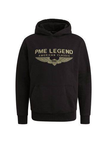 PME Legend Pullover HOODED SOFT TERRY WITH LOGO in Schwarz