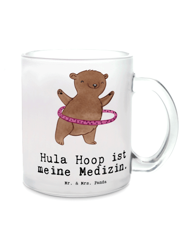 Mr. & Mrs. Panda Tasse Bär Hula Hoop mit Spruch in Transparent