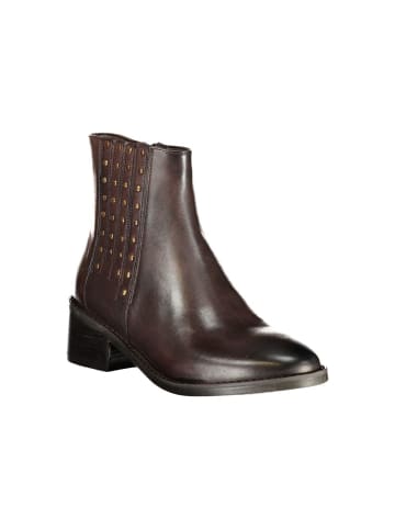CAFèNOIR Braun Leder Damen Knöchel Stiefel