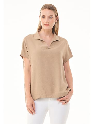 Organication Bluse "WOR13410" in Beige