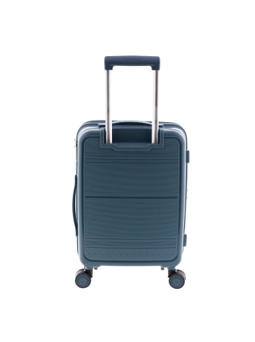 Gladiator 3500 4 Rollen Kabinentrolley 55 cm mit Dehnfalte ocean blue