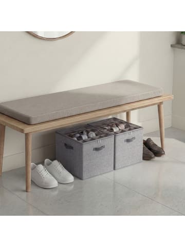 SONGMICS Aufbewahrungsbox Tina in Grau - (B)43 x (H)32 x (T)43 cm