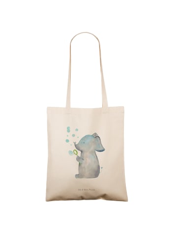Mr. & Mrs. Panda Strandtasche Elefant Seifenblasen ohne Spruch in Creme