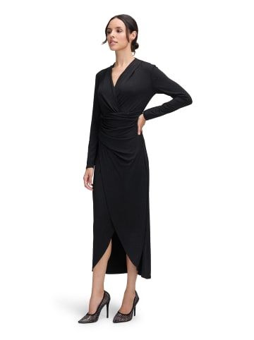 Vera Mont Abendkleid mit V-Ausschnitt in Schwarz