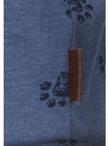 naketano T-Shirt Schnella Baustella 20 Blue Melange Dog Print