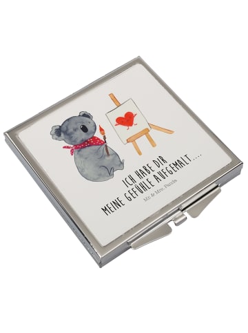 Mr. & Mrs. Panda Schminkspiegel Koala Künstler mit Spruch in Weiß