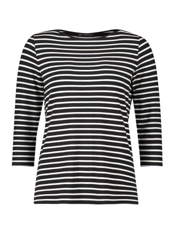 Betty Barclay Ringelshirt mit U-Boot-Ausschnitt in Schwarz/Beige