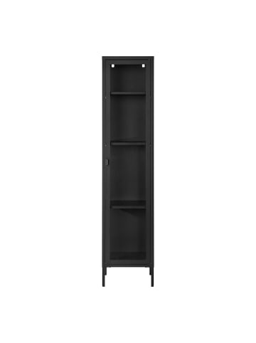 ebuy24 Vitrinenschrank Brisbane Schwarz 40 x 35 cm