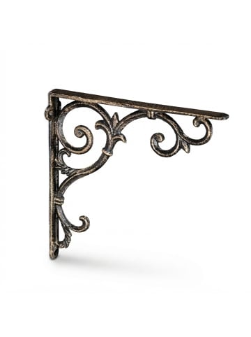 relaxdays 4 x Regalwinkel in Bronze