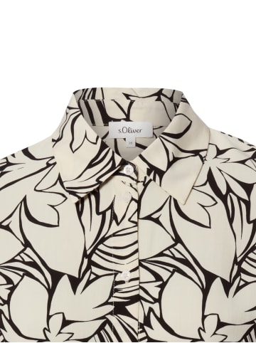 s.Oliver Hemdbluse in ecru schwarz