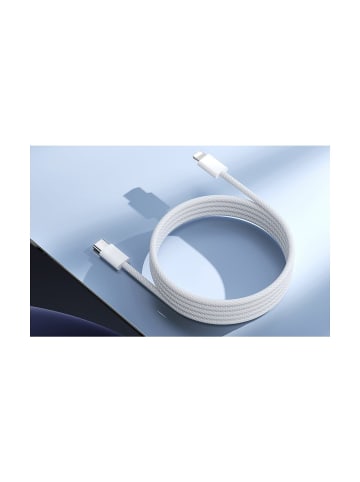 Wisam® Schnell-Ladekabel USB-C für Lightning 30W 1m weiß