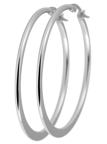 Adeliás Damen Ohrringe – Creole aus Edelstahl in silber