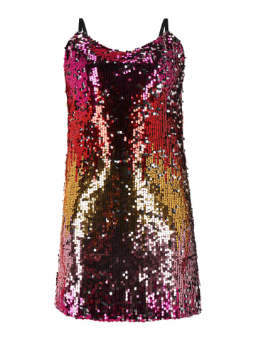 NAEMI Damen Mini Spaghettikleid in Pink
