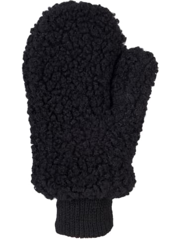 styleBREAKER Teddyfleece Fausthandschuhe in Schwarz