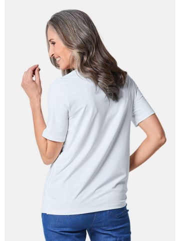 GOLDNER Kurzgröße:  Knitterarmes Shirt mit Elasthan in weiß