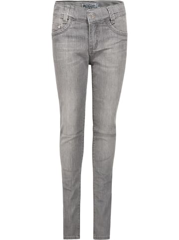 Blue Effect Jeggings Bundweite weit Plus-Größe in grey denim