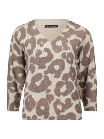 Betty Barclay Strickpullover mit Fledermausärmeln in Taupe/Taupe