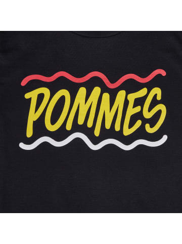 MANITOBER "Pommes" T-Shirt in Black