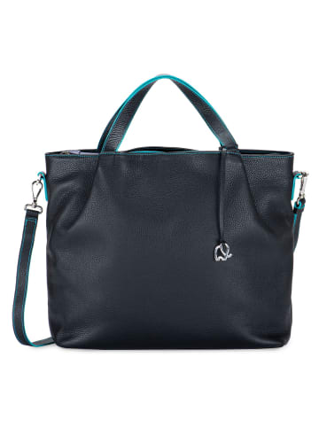 MYWALIT Shopper Tasche Leder 32 cm in black-pace