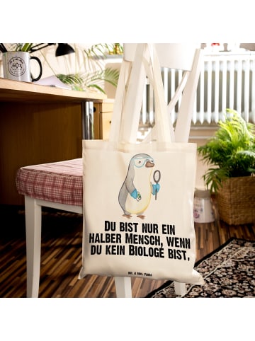 Mr. & Mrs. Panda Shopper Biologe Herz mit Spruch in Creme