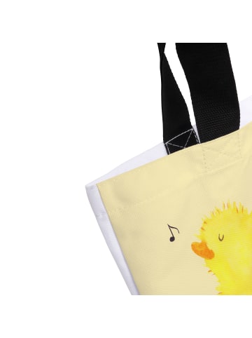 Mr. & Mrs. Panda Strandtasche Küken Wander mit Spruch in Gelb Pastell