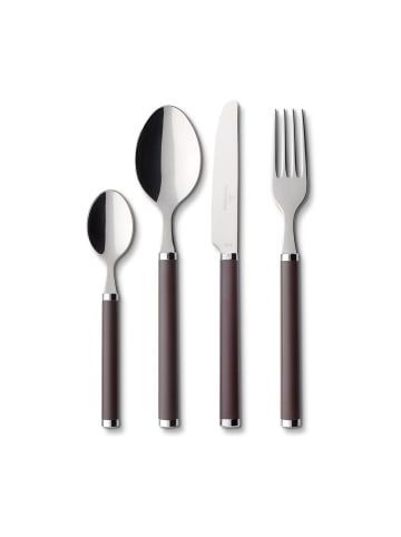 Villeroy & Boch 24er Set Tafelbesteck Play! in Chocolate Brown
