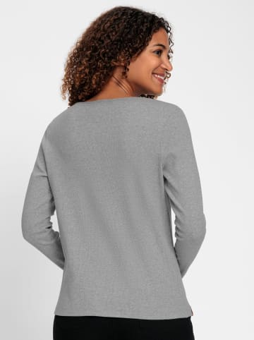 WITT WEIDEN Rundhalsshirt in grau-meliert