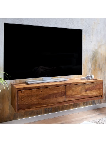 KADIMA DESIGN Lowboard Hängend Sheesham Massivholz 108x25x34 cm TV-Schrank ,