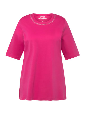 Ulla Popken Shirt in fuchsia pink