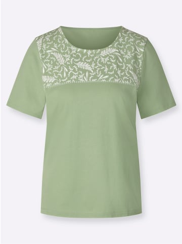 Sieh an! Kurzarmshirt in eucalyptus-ecru