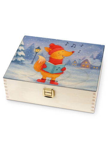 Mr. & Mrs. Panda Teekiste Fuchs Sänger Design ohne Spruch in Weiß