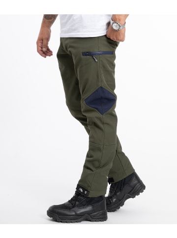 Rock Creek Softshellhose in Dunkelgrün