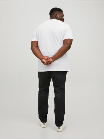 Jack & Jones 2er-Set Plus Size T-Shirt Logo in Weiß-2
