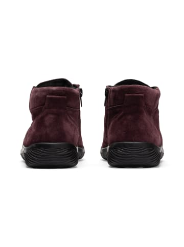 VITAFORM Veloursleder Stiefeletten in bordeaux