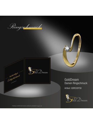 GoldDream Goldring 333 Gelbgold - 8 Karat, Welle Größe 58 (18,5)