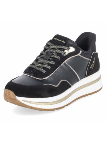 Tamaris Schnürhalbschuh in schwarz