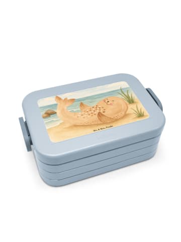Mr. & Mrs. Panda MEPAL Bentobox Robbe Liegen Design ohne Spruch in Blau Pastell