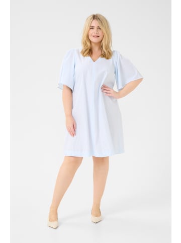 KAFFE curve Kleid KCbethi A-shape in Nantucket Breeze/Chalk Stripe