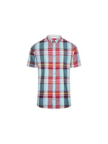 COLOURS & SONS Kurzarm Freizeithemd für Herren in unifarben in uni