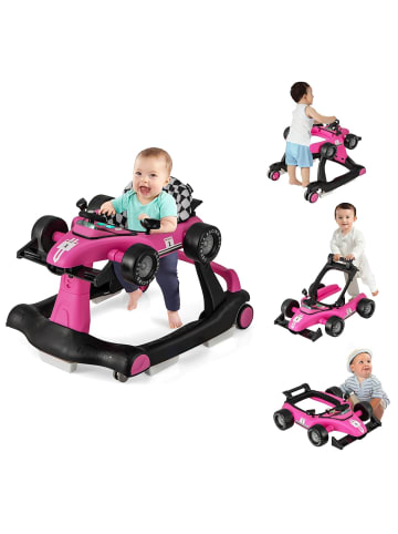 COSTWAY 4 in 1 Lauflernwagen in Rosa