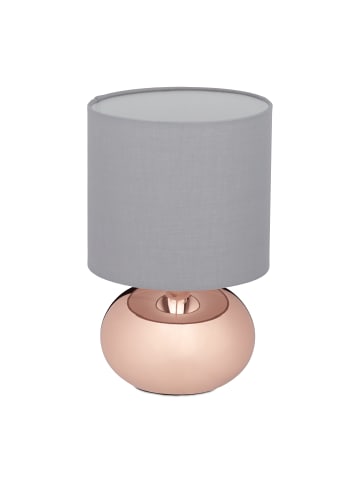 relaxdays Nachttischlampe in Kupfer - (H)28 x Ø 18 cm