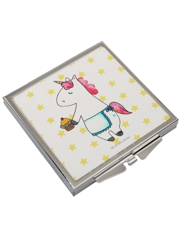 Mr. & Mrs. Panda Schminkspiegel Einhorn Muffin ohne Spruch in Weiß