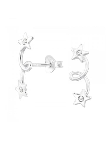 Alexander York Ohrstecker CLIMBER STERNE Kristall in 925 Sterling Silber, 2-tlg.