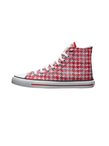 ethletic Canvas Sneaker White Cap Hi Cut in Tweed Pink | Just White